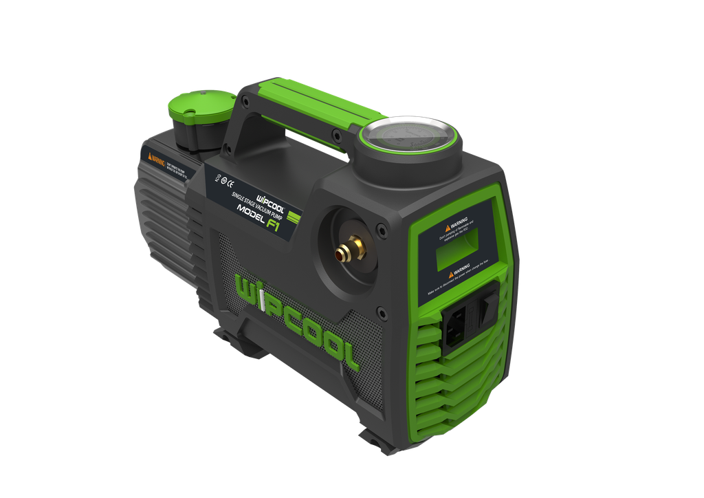 Bomba de vacío 1.5 CFM, 1/4 HP, 110V-60Hz 150 micrones, 1 etapa F1 WIPCOOL