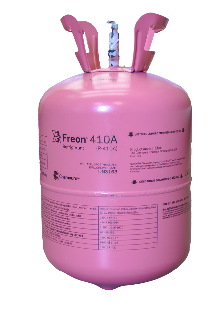 Freon 410A Cilindro De 25 Libras  / 11.35 Kg                      