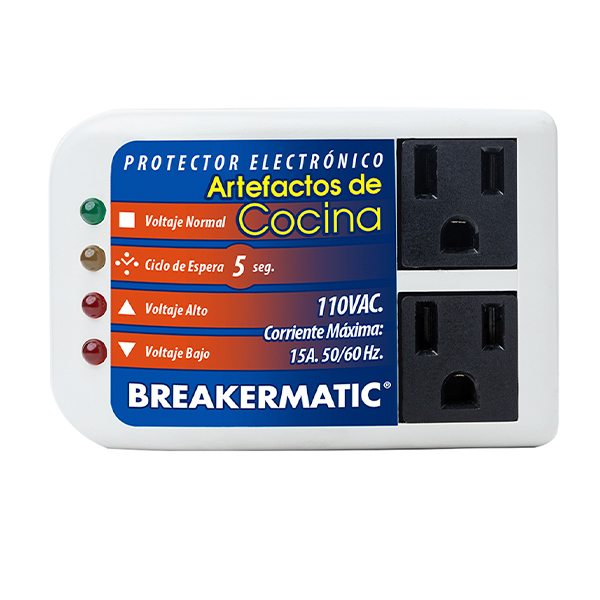 Protector electronico domestico artefactos de cocina 110V 15A 50/60Hz PCC 110-150 BREAKERMATIC 