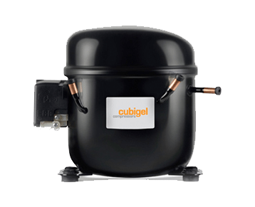 Compresor CUBIGEL España 3/8 HP 4.682 BTU/h R-134a 110V PH1 CSR LBP GPY12RDb