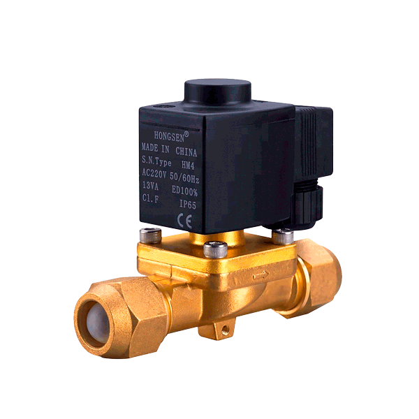 valvula solenoide 3/8 pulg ODF con bobina 12V HV8M3T HONGSEN