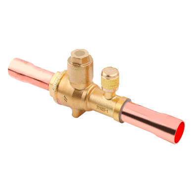 Valvula de paso bola ODF 1-3/8 Pulg con valvula de servicio HONGSEN