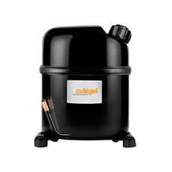 Compresor CUBIGEL España 1 HP 11.825 BTU/h R-134a 220V PH1 CSR HMBP GS30TG con valvula