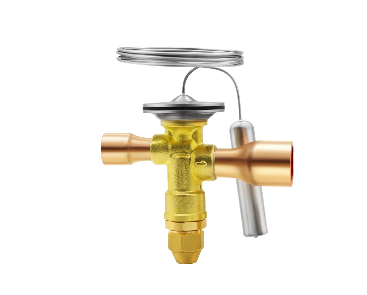 Valvula de expansion acero inoxidable R-410A 3.5 HP eq ext ODF 3/8 x 5/8 pulg TRF410W-3.5 HONGSEN