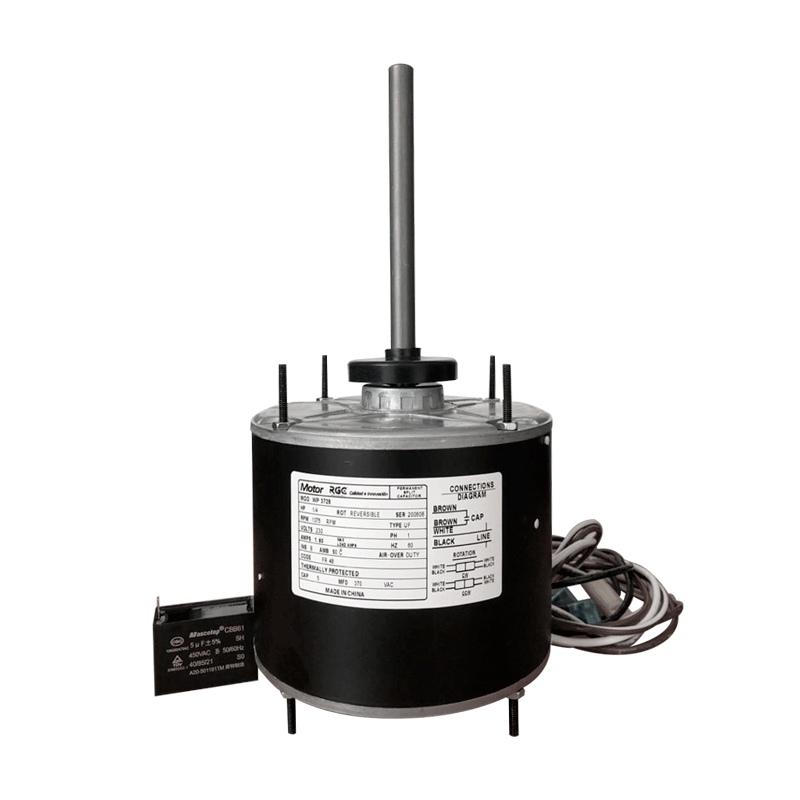 Motor de 1 eje 1/2 pulg 1/4 HP 220V 1.075 R.P.M. WP3728-RGC