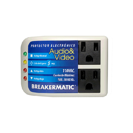 [10281008] Protector electronico domestico audio y video 110V PAU110-000est BREAKERMATIC