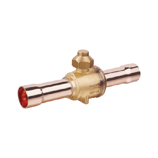 [12500058] Válvula de paso bola ODF 1-3/8 Pulg con válvula de servicio QFT-35V HONGSEN 