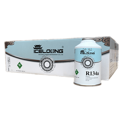 [12300002] Refrigerante R134 Lata De 340G Sin Valvula, Caja X 30 Und ICELOONG