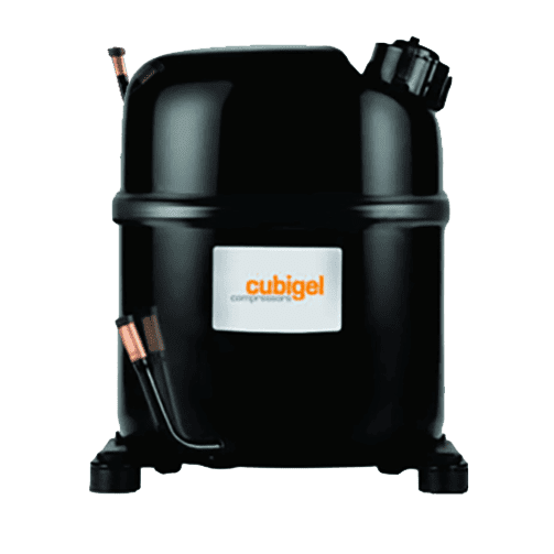 [14200287] Compresor Sellado 1.5  HP 6.269 BTU R404A 208V - 230V PH1 LBP CUBIGEL España MS34FF Con Valvula
