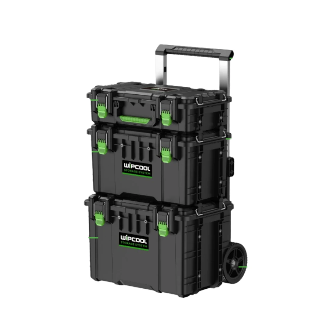 [19900044] Caja de herramientas de 3 Compartimientos Largo 56cm, Ancho 47,5cm, Alto 84,5 cm, Con ruedas TBR-3K  WIPCOOL 